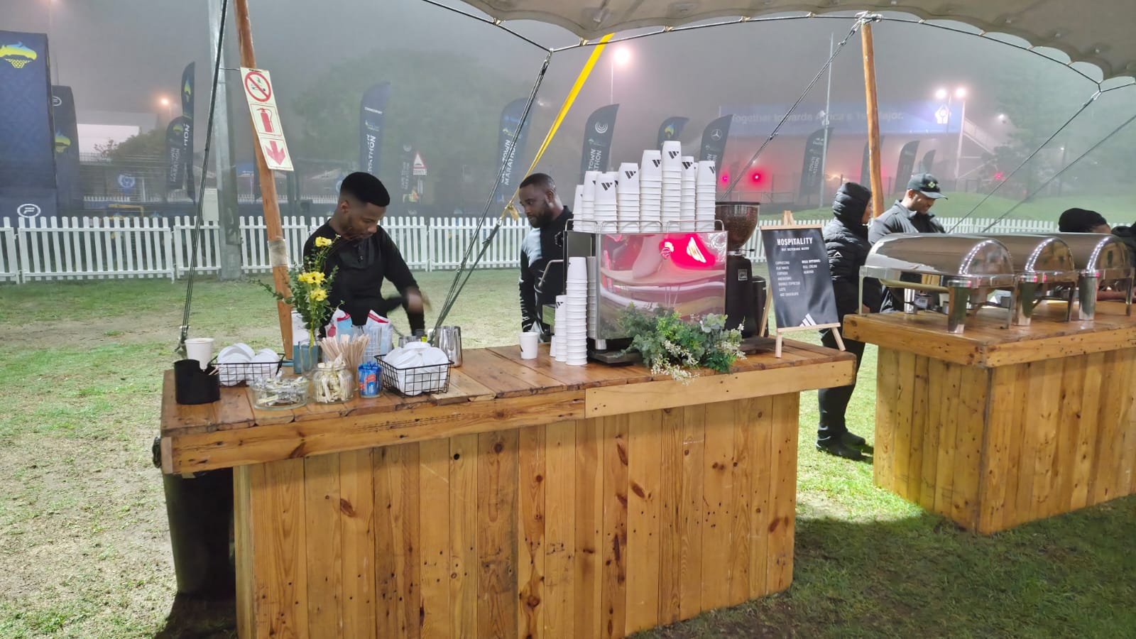 Café Duo Mobile coffee bar at an outdoor corporate event